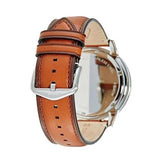 Buy Shop Fossil Garrett Chronograph Blue Dial Brown Leather Strap Watch for Men - FS5625 USA Online