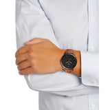 Buy Shop Fossil The Minimalist Black Dial Brown Leather Strap Watch for Men - FS5305 USA Online