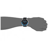 Buy Shop Fossil Sport 54 Day Date Black Dial Black Leather Strap Watch for Men - FS5321 USA Online