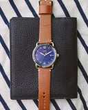 Buy Shop Fossil Commuter Blue Dial Blue Leather Strap Watch for Men - FS5325 USA Online