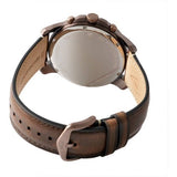 Buy Shop Fossil Grant Chronograph White Dial Brown Leather Strap Watch for Men - FS5344 USA Online