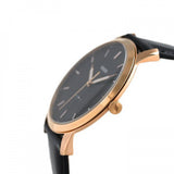 Buy Shop Fossil The Minimalist Black Dial Black Leather Strap Watch for Men - FS5376 USA Online