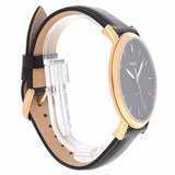 Buy Shop Fossil The Minimalist Black Dial Black Leather Strap Watch for Men - FS5376 USA Online