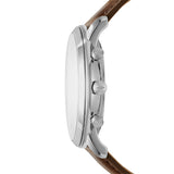 Buy Shop Fossil Neutra Chronograph White Dial Brown Leather Strap Watch for Men - FS5380 USA Online