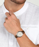 Buy Shop Fossil Neutra Chronograph White Dial Brown Leather Strap Watch for Men - FS5380 USA Online