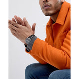 Buy Shop Fossil The Minimalist Three Hand Black Dial Black Leather Strap Watch for Men - FS5398 USA Online