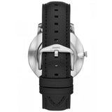 Buy Shop Fossil The Minimalist Three Hand Black Dial Black Leather Strap Watch for Men - FS5398 USA Online