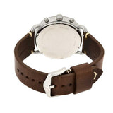 Buy Shop Fossil The Commuter White Dial Brown Leather Strap Watch for Men - FS5402 USA Online