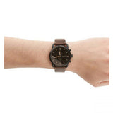 Buy Shop Fossil Commuter Chronograph Black Dial Brown Leather Strap Watch for Men - FS5403 USA Online