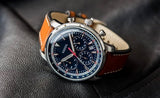 Buy Shop Fossil Goodwin Chronograph Blue Dial Brown Leather Strap Watch for Men - FS5414 USA Online