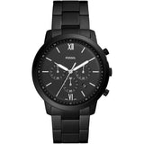 Buy Shop Fossil Neutra Chronograph Black Dial Black Steel Strap Watch for Men - FS5474 USA Online