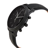 Buy Shop Fossil Neutra Chronograph Black Dial Black Leather Strap Watch for Men - FS5503 USA Online