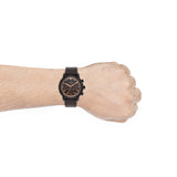 Buy Shop Fossil Goodwin Chronograph Brown Dial Brown Leather Strap Watch for Men - FS5529 USA Online