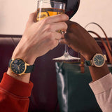 Buy Shop Fossil Townsman Chronograph Green Dial Green Leather Strap Watch for Men - FS5599 USA Online