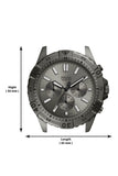 Buy Shop Fossil Garrett Chronograph Grey Dial Grey Steel Strap Watch for Men - FS5621 USA Online