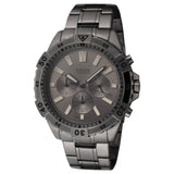 Buy Shop Fossil Garrett Chronograph Grey Dial Grey Steel Strap Watch for Men - FS5621 USA Online