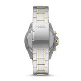 Buy Shop Fossil Garrett Analog Black Dial Two Tone Steel Strap Watch for Men - FS5771 USA Online