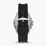 Buy Shop Fossil Garrett Chronograph Black Dial Black Rubber Strap Watch for Men - FS5624 USA Online