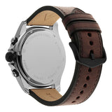 Buy Shop Fossil Dillinger Chronograph White Dial Brown Leather Strap Watch for Men - FS5674 USA Online
