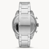 Buy Shop Fossil Bronson Chronograph Black Dial Silver Steel Strap Watch for Men - FS5710 USA Online