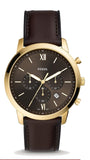 Buy Shop Fossil Neutra Chronograph Brown Dial Brown Leather Strap Watch for Men - FS5763 USA Online