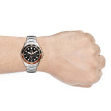 Buy Shop Fossil FB-03 Chronograph Black Dial Silver Steel Strap Watch for Men - FS5768 USA Online