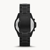 Buy Shop Fossil Garrett Chronograph Black Dial Black Steel Strap Watch for Men - FS5773 USA Online
