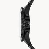 Buy Shop Fossil Garrett Chronograph Black Dial Black Steel Strap Watch for Men - FS5773 USA Online