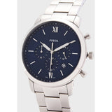 Buy Shop Fossil Neutra Chronograph Blue Dial Silver Steel Strap Watch for Men - FS5792 USA Online