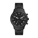 Buy Shop Fossil Pilot Chronograph Black Dial Black Steel Strap Watch for Men - FS5811 USA Online