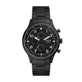 Buy Shop Fossil Pilot Chronograph Black Dial Black Steel Strap Watch for Men - FS5811 USA Online