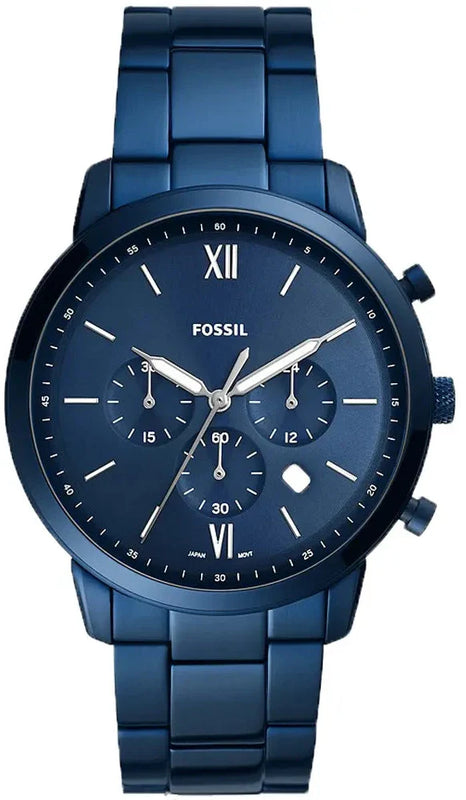 Buy Shop Fossil Neutra Chronograph Blue Dial Blue Steel Strap Watch for Men - FS5826 USA Online