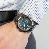 Buy Shop Fossil Everett Chronograph Grey Dial Grey Steel Strap Watch for Men - FS5830 USA Online