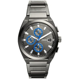 Buy Shop Fossil Everett Chronograph Grey Dial Grey Steel Strap Watch for Men - FS5830 USA Online