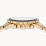 Buy Shop Fossil FB-01 Chronograph Black Dial Gold Steel Strap Watch for Men - FS5836 USA Online