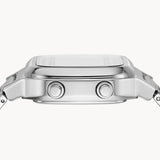Buy Shop Fossil Retro Digital Silver Dial Silver Steel Strap Watch for Men - FS5844 USA Online