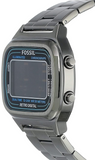 Buy Shop Fossil Retro Digital Black Dial Black Steel Strap Watch for Men - FS5846 USA Online