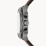 Buy Shop Fossil Bronson Chronograph Grey Dial Brown Leather Strap Watch for Men - FS5855 USA Online