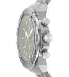 Buy Shop Fossil Bronson Chronograph Red Dial Silver Steel Strap Watch for Men - FS5878 USA Online