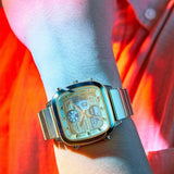 Buy Shop Fossil Retro Analog-Digital Gold Dial Gold Steel Strap Watch for Men - FS5889 USA Online