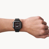 Buy Shop Fossil Retro Analog-Digital Black Dial Grey Steel Strap Watch for Men - FS5892 USA Online