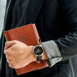 Buy Shop Fossil Neutra Minimalist Moonphase Black Dial Black Leather Strap Watch for Men - FS5904 USA Online