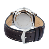Buy Shop Fossil Neutra Minimalist Moonphase Silver Dial Brown Leather Strap Watch for Men - FS5905 USA Online