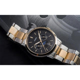 Buy Shop Fossil Neutra Moonphase Multifunction Black Dial Two Tone Steel Strap Watch for Men - FS5906 USA Online