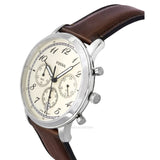 Buy Shop Fossil Neutra Chronograph White Dial Brown Leather Strap Watch for Men - FS6022 USA Online
