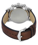 Buy Shop Fossil Neutra Chronograph White Dial Brown Leather Strap Watch for Men - FS6022 USA Online