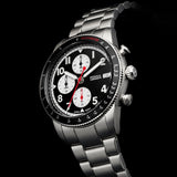 Buy Shop Fossil Sport Tourer Chronograph Black Dial Silver Steel Strap Watch for Men - FS6045 USA Online