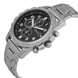 Buy Shop Fossil Dean Chronograph Black Dial Silver Steel Strap Watch for Men - FS4542 USA Online