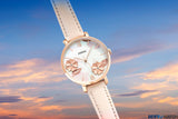 Buy Shop Fossil Jacqueline Three Hand Mother of Pearl Dial Pink Leather Strap Watch for Women - ES4671 USA Online