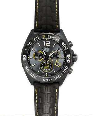 Buy Shop Tag Heuer Formula 1 Chronograph Senna Black Dial Black Leather Strap Watch for Men - CAZ101AJ.FC6487 USA Online
